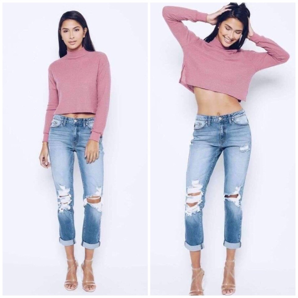 🆕Madison Distressed Denim Slim Fit Jeans - Picture 4 of 8